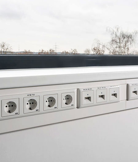 eTechnik Schmidt Kabelverlegesysteme Wandleiste